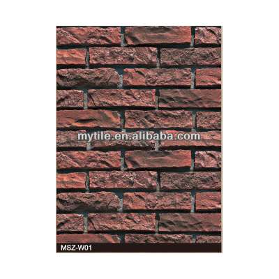 Environmental Fake Stone for Exterior & Interior Wall Cladding (Rustic Brick Series)