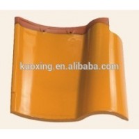 Natural color S type spanish porcelain roof tiles coffee brown