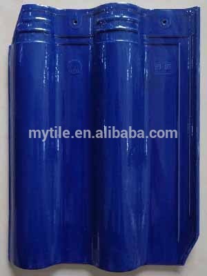 2014 China cobalt blue ceramic roof tile cheap price