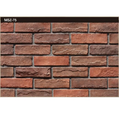 Faux Brick Wall Cladding Red Color (antique stone series)